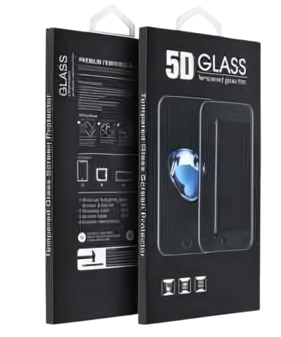 5D Full Glue Edzett Üveg – iPhone 15 Adatvédelmi Üvegfólia, Fekete