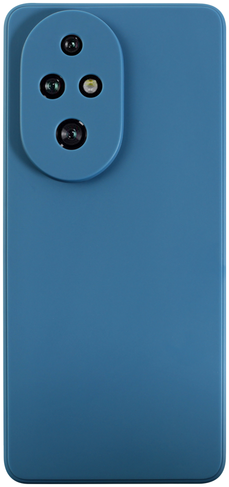 Honor 200 Pro szilikon tok kameravédővel matt sötétkék