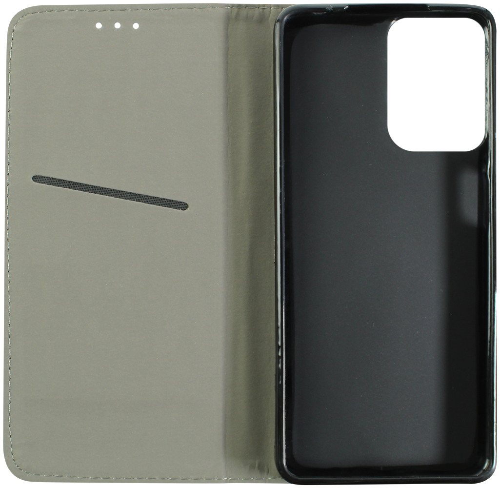 Motorola Moto G04 oldalra nyíló flipes bőrtok asztali tartó funkciós fekete