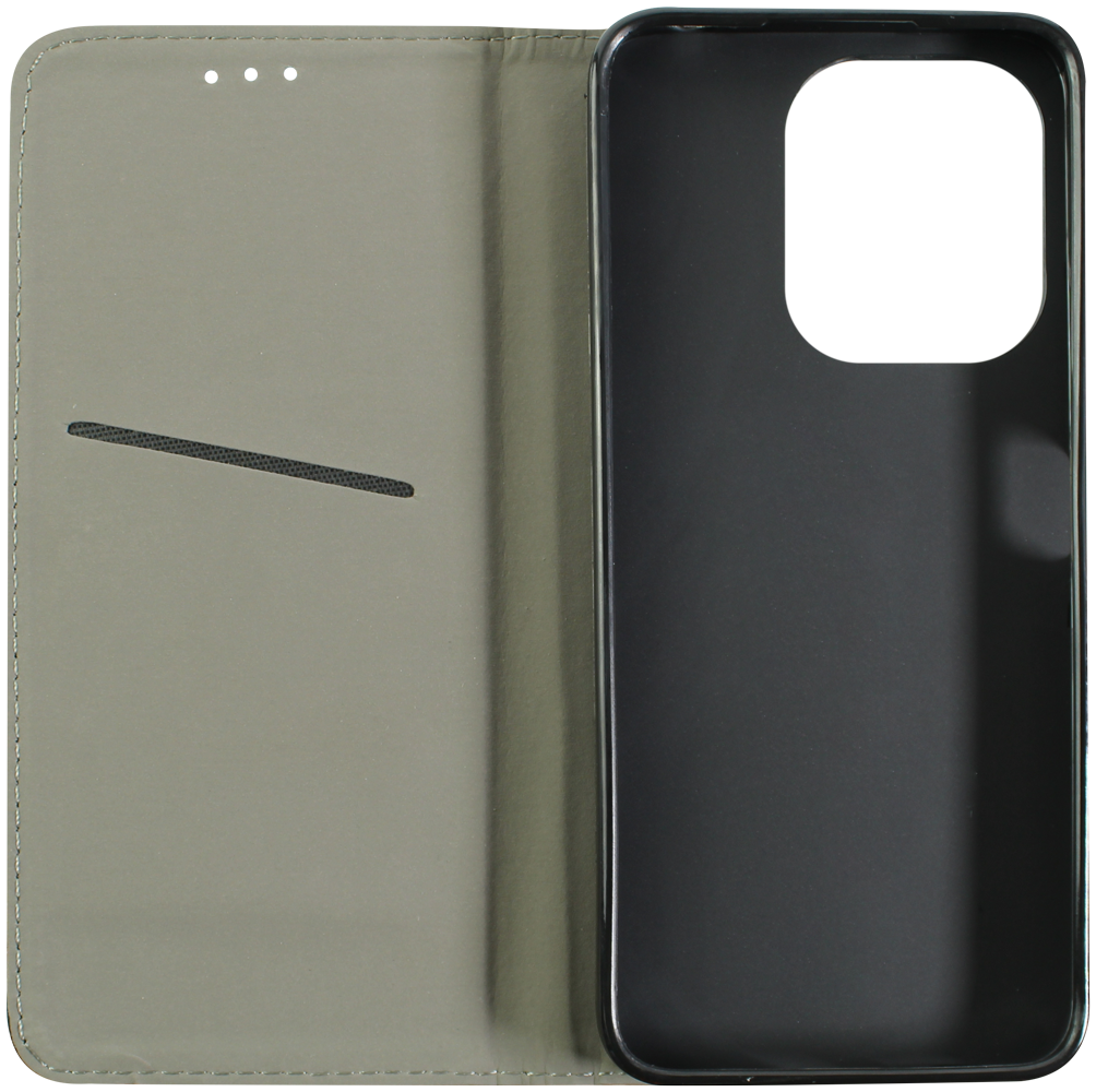 Xiaomi Redmi 13 4G oldalra nyíló flipes bőrtok asztali tartó funkciós fekete