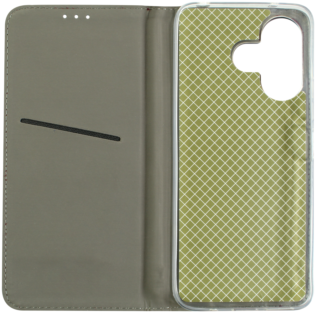 Xiaomi Redmi 13 4G oldalra nyíló flipes bőrtok asztali tartó funkciós bordó