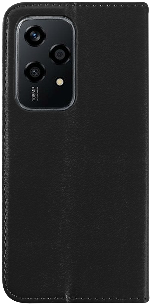 Honor 200 Lite oldalra nyíló flipes bőrtok asztali tartó funkciós fekete