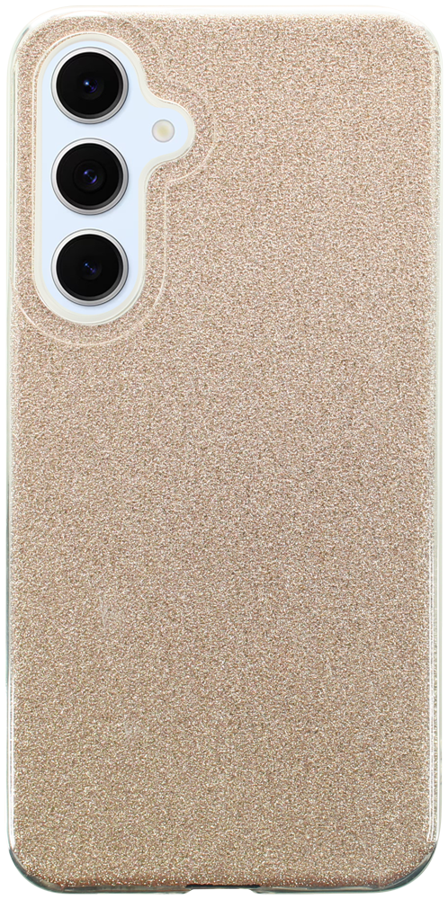 Samsung Galaxy S24 FE (SM-S721B/DS) szilikon tok csillogó hátlap arany