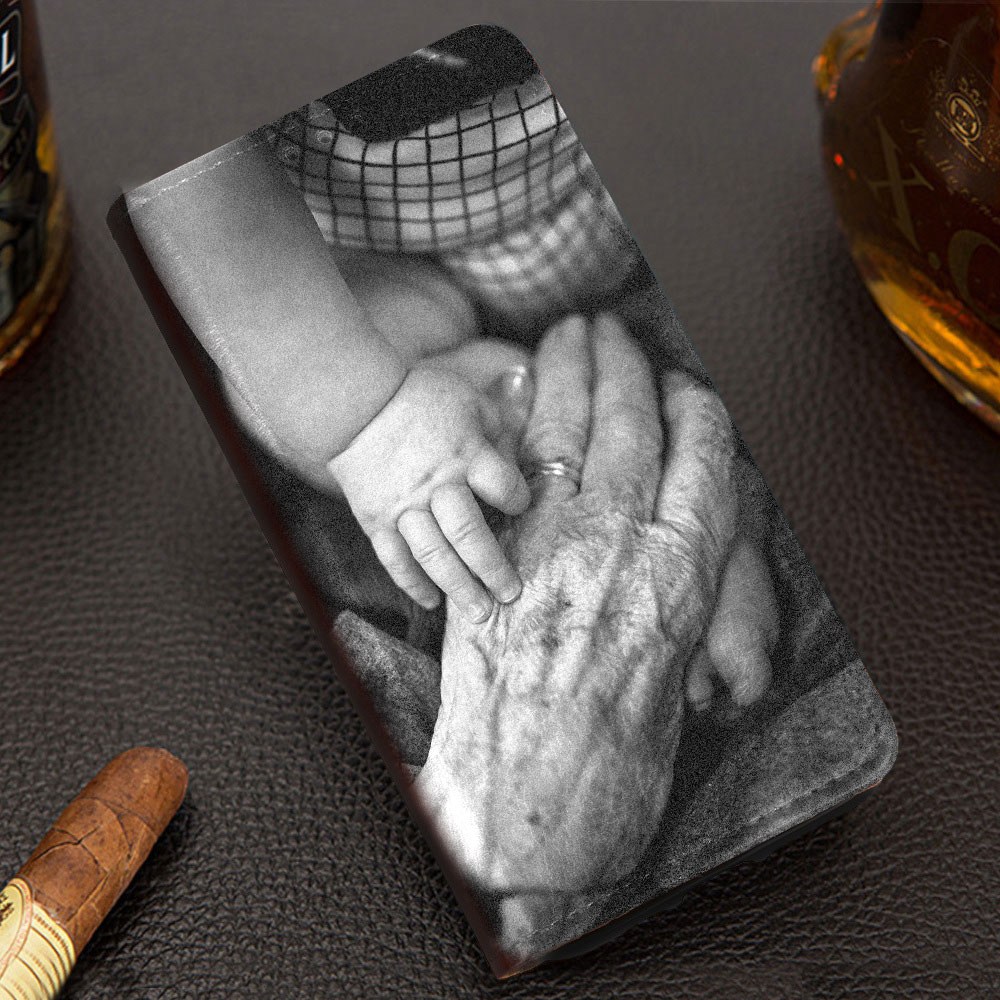 Apple iPhone 16 oldalra nyíló flipes bőrtok valódi bőr barna