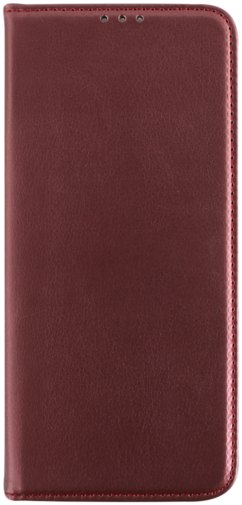 Xiaomi Redmi Note 13 4G oldalra nyíló flipes bőrtok asztali tartó funkciós bordó