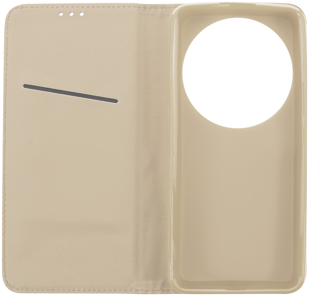 Xiaomi 14 Ultra oldalra nyíló flipes bőrtok rombusz mintás arany