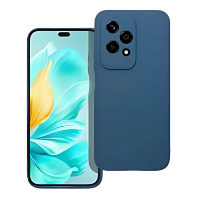 Honor 200 Lite szilikon tok kameravédővel matt sötétkék