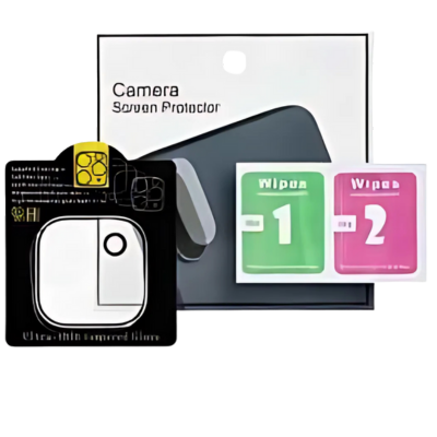 5D Full Glue Kamera Edzett Üveg – iPhone 15-höz, Átlátszó