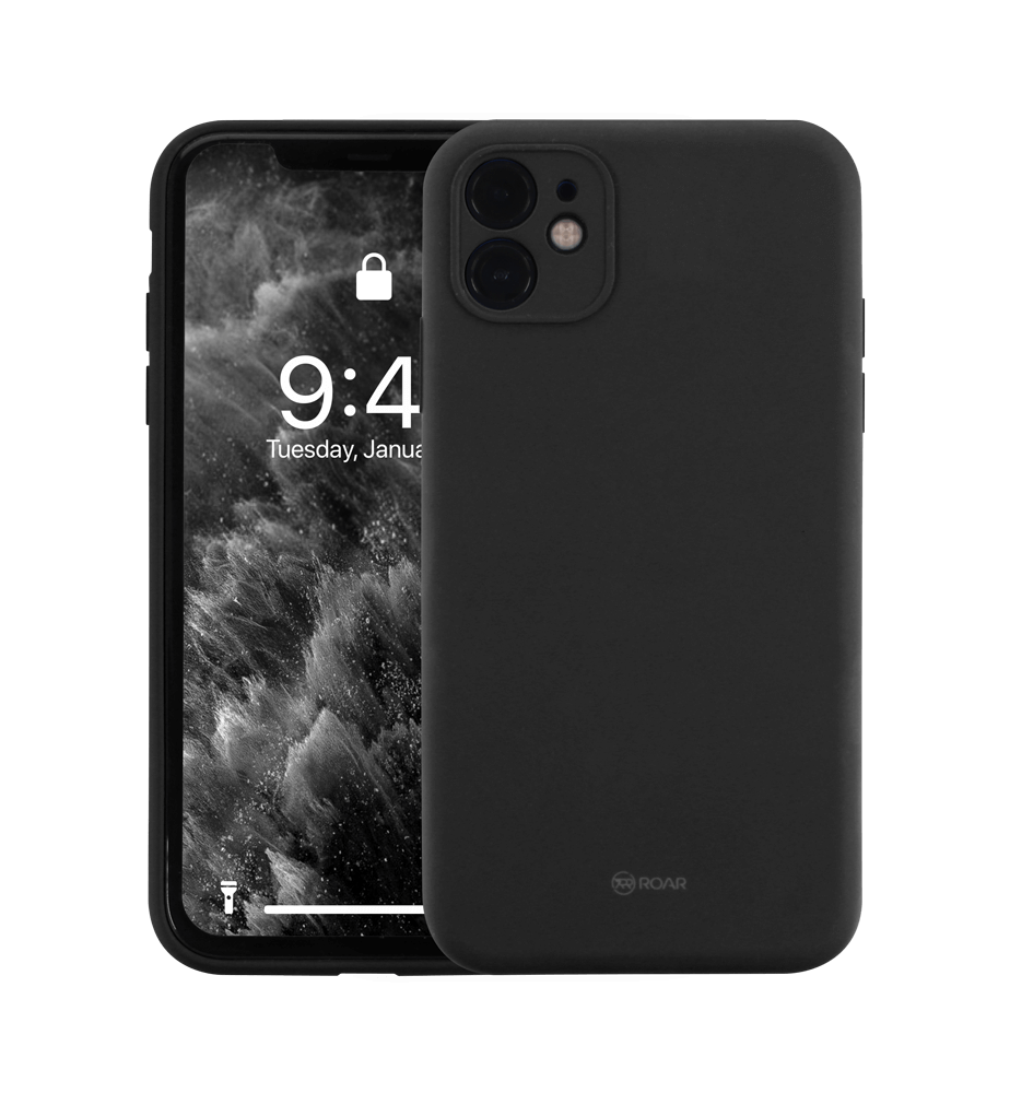 Samsung Galaxy S24 FE (SM-S721B/DS) szilikon tok gyári ROAR kameravédővel fekete