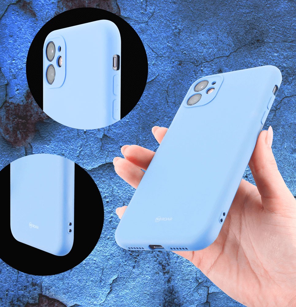 Xiaomi Redmi 14C szilikon tok gyári ROAR kameravédővel babakék