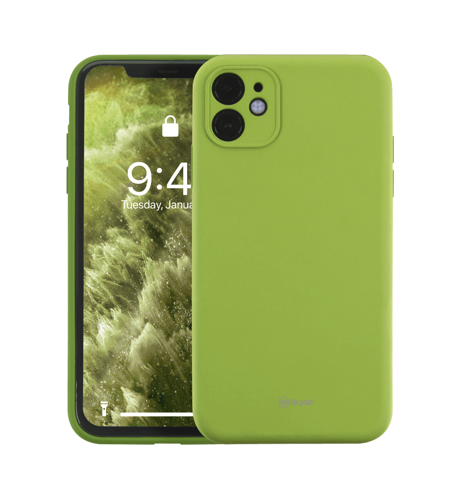 Xiaomi Redmi 14C szilikon tok gyári ROAR kameravédővel világoszöld