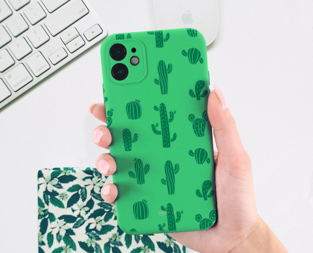 Xiaomi Redmi 13 4G szilikon tok gyári ROAR kameravédővel mentazöld