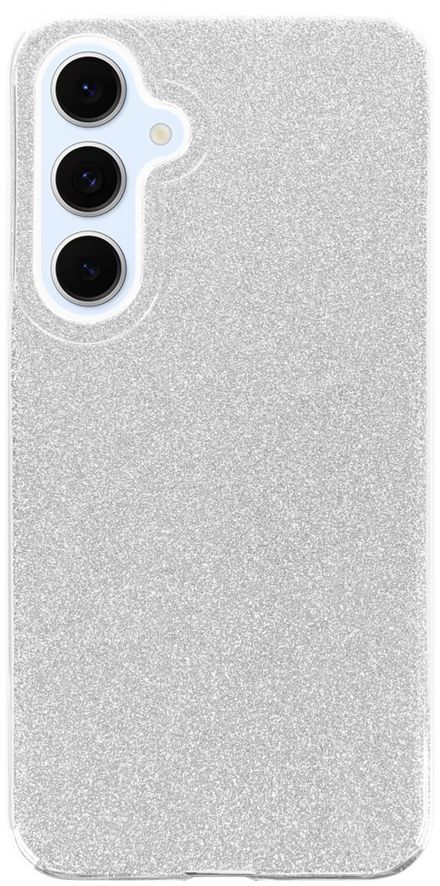 Samsung Galaxy S24 FE (SM-S721B/DS) szilikon tok csillogó hátlap ezüst
