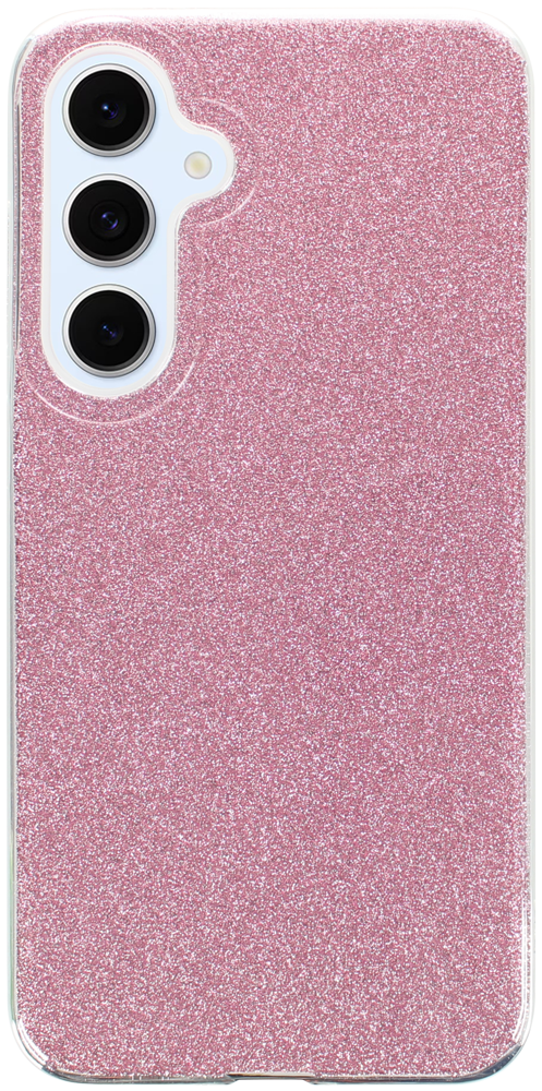 Samsung Galaxy S24 FE (SM-S721B/DS) szilikon tok csillogó hátlap rózsaszín