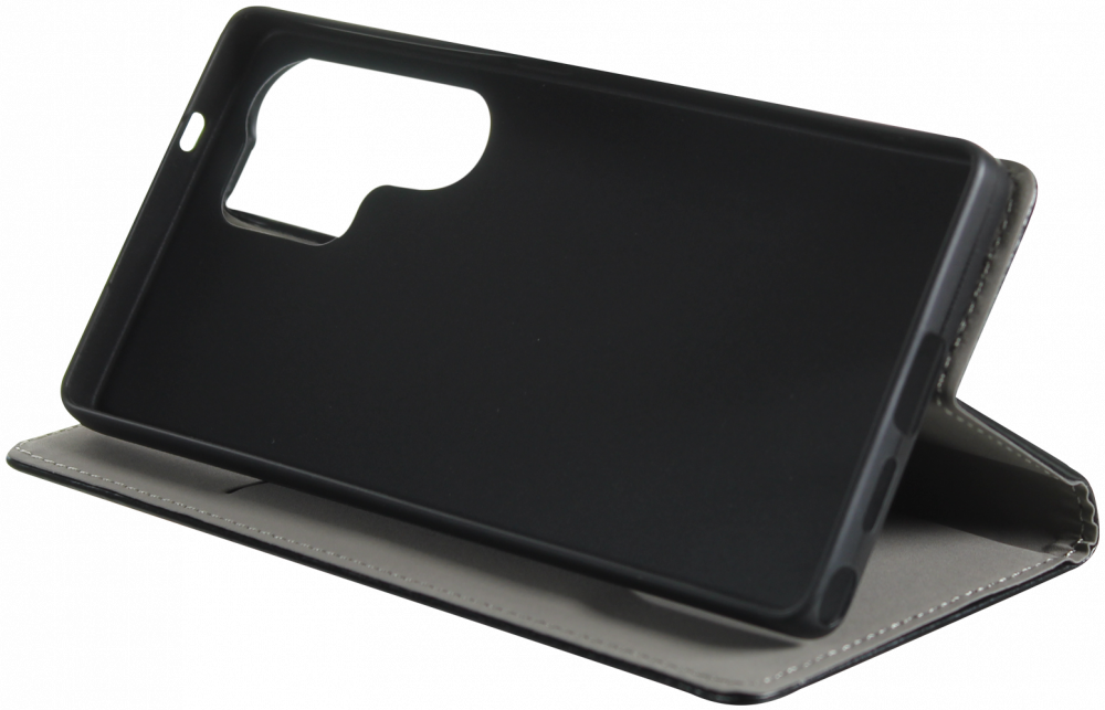 Samsung Galaxy S25 Ultra (SM-S938B) oldalra nyíló flipes bőrtok asztali tartó funkciós fekete