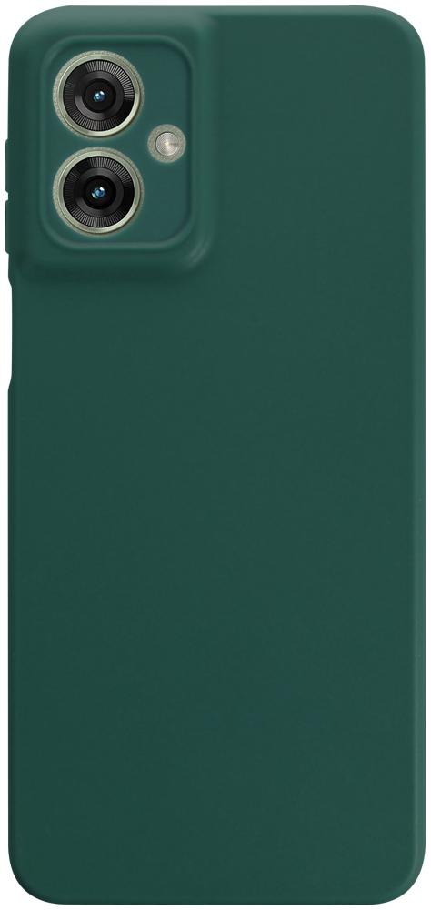 Motorola Moto G55 szilikon tok kameravédővel matt sötétzöld