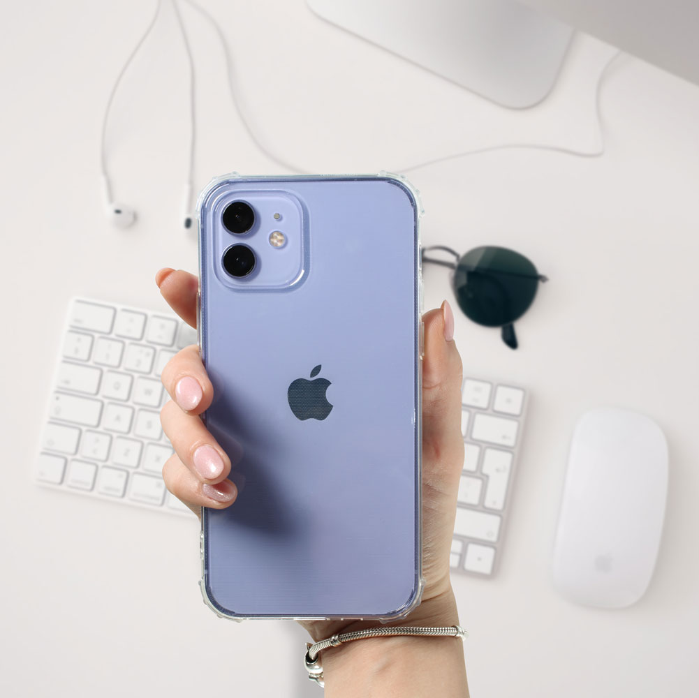 Motorola Moto G55 szilikon tok közepesen ütésálló légpárnás sarok kameravédővel átlátszó