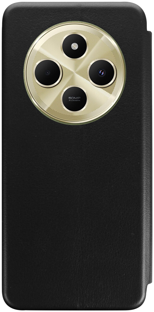 Xiaomi Redmi 14C oldalra nyíló mágneses flipes bőrtok prémium minőség fekete