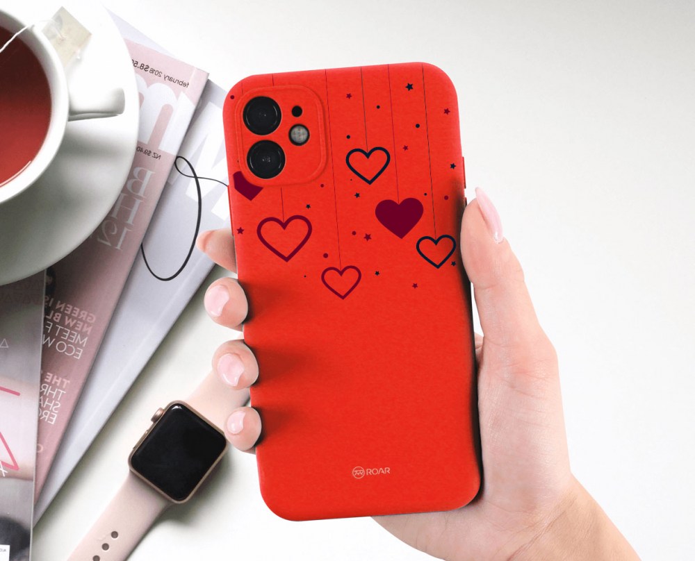 Xiaomi Redmi Note 14 Pro 5G szilikon tok gyári ROAR kameravédővel piros