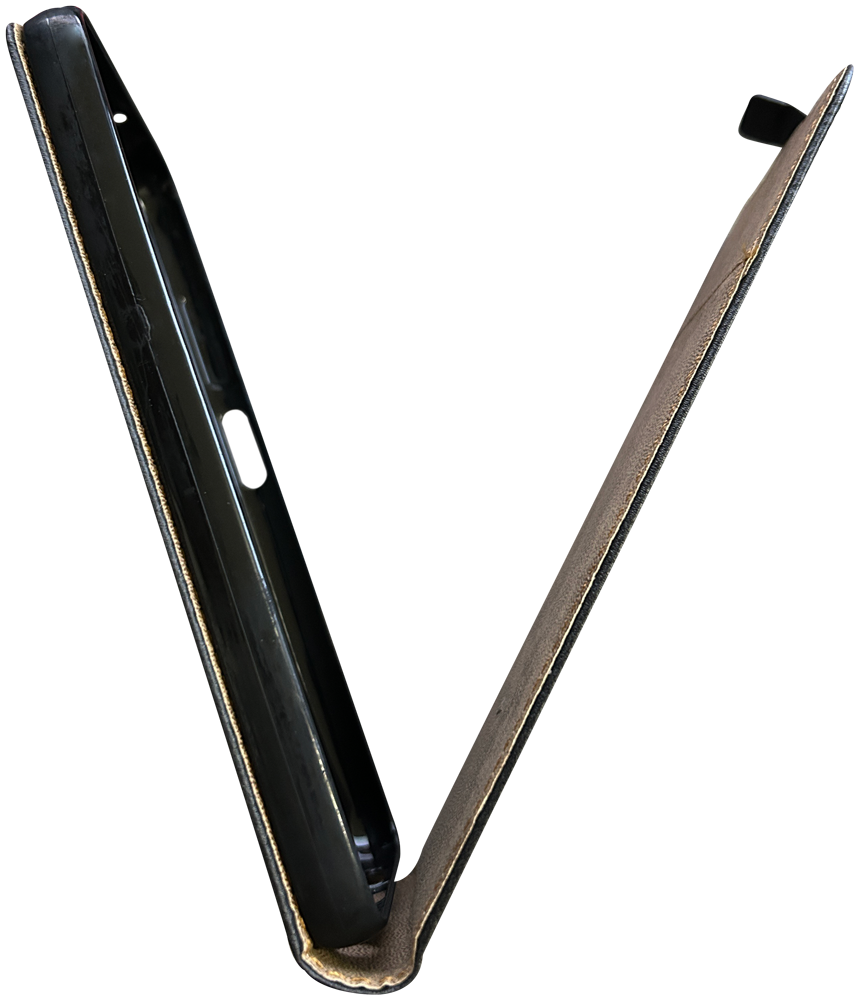 Samsung Galaxy A05s (SM-A057F) lenyíló flipes bőrtok fekete