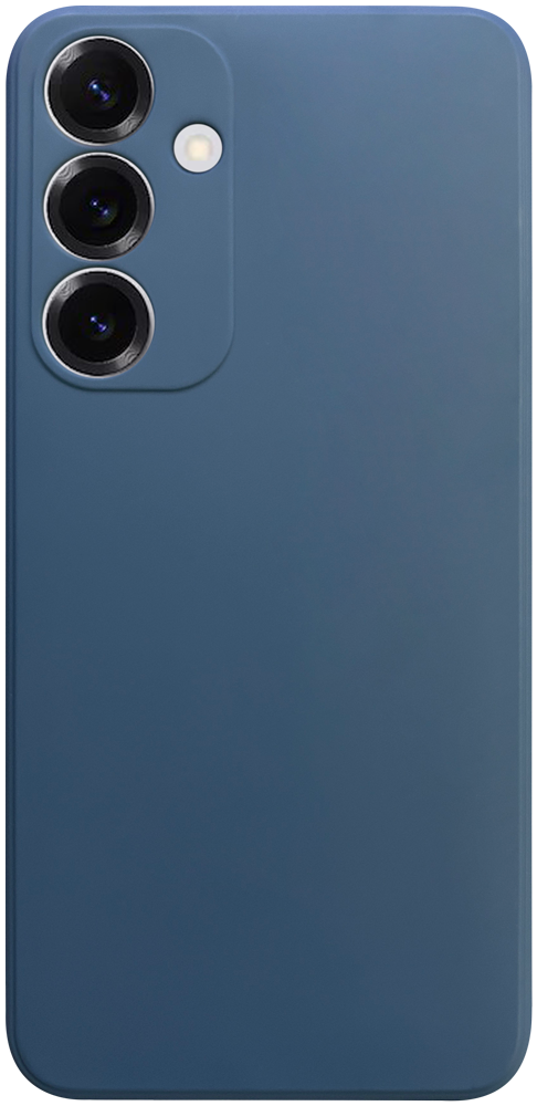 Samsung Galaxy S25 Plus (SM-S936B) szilikon tok kameravédővel matt sötétkék