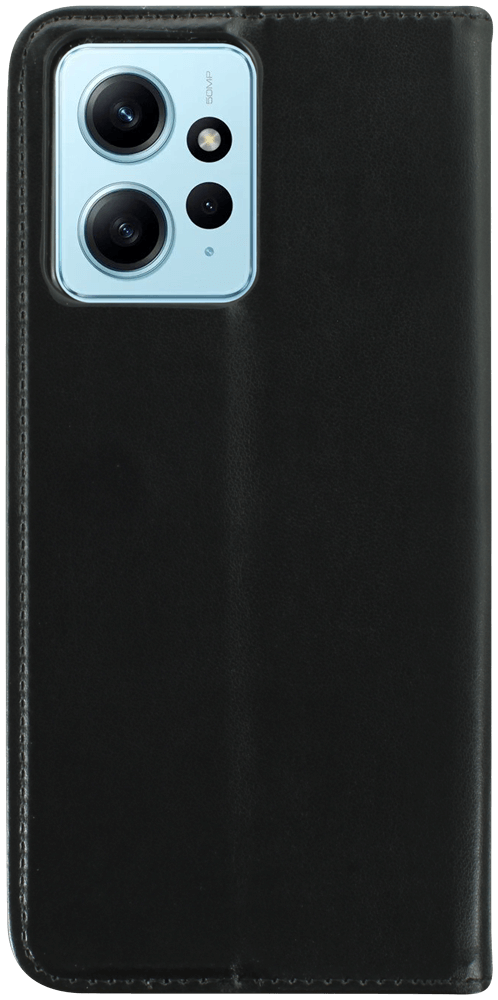 Xiaomi Redmi Note 12 4G oldalra nyíló flipes bőrtok asztali tartó funkciós fekete