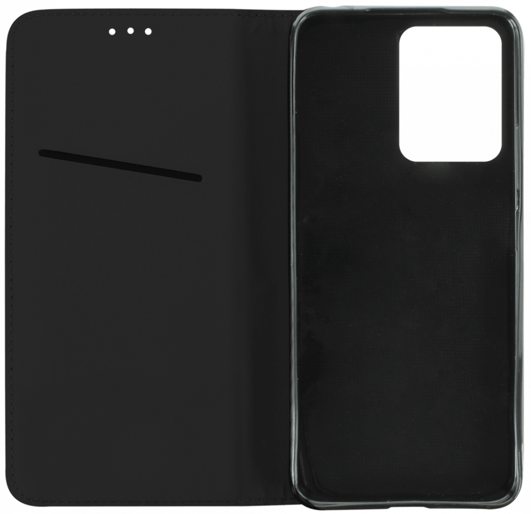 Xiaomi Redmi Note 12 4G oldalra nyíló flipes bőrtok asztali tartó funkciós fekete