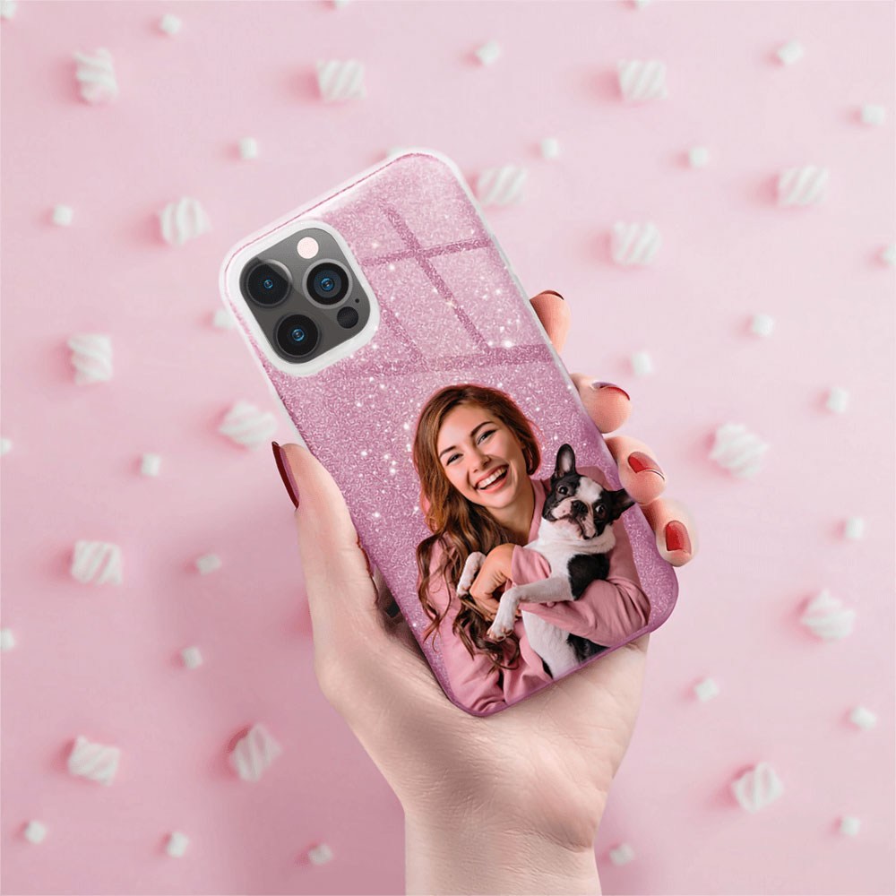 Samsung Galaxy A26 5G (SM-A266B/DS) szilikon tok csillogó hátlap rózsaszín