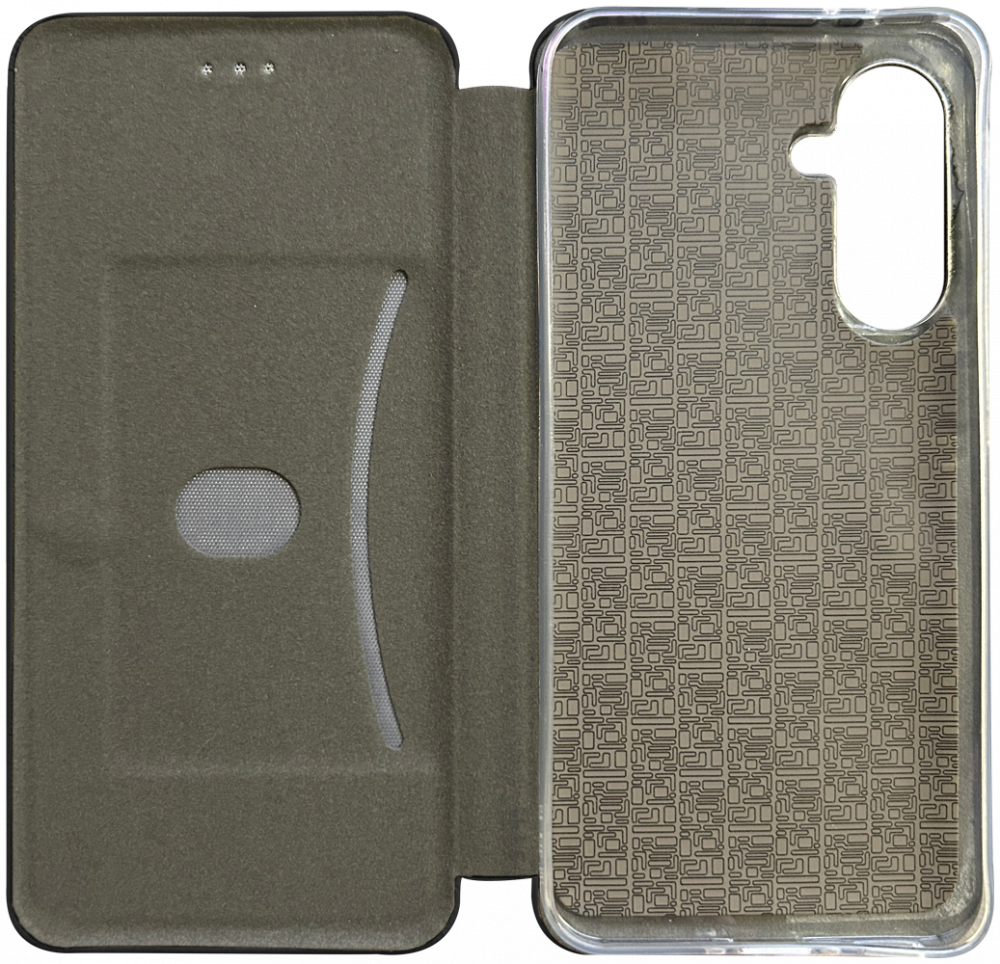 Samsung Galaxy A56 5G (SM-A566B/DS) oldalra nyíló mágneses flipes bőrtok prémium minőség fekete