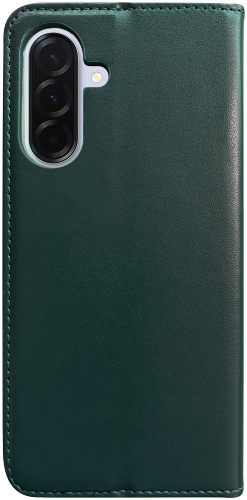 Samsung Galaxy A36 5G (SM-A366B/DS) oldalra nyíló flipes bőrtok asztali tartó funkciós sötétzöld