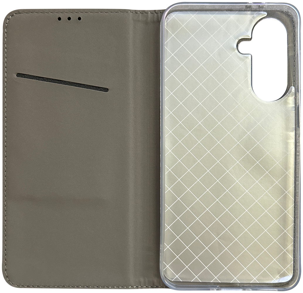 Samsung Galaxy A36 5G (SM-A366B/DS) oldalra nyíló flipes bőrtok asztali tartó funkciós sötétzöld