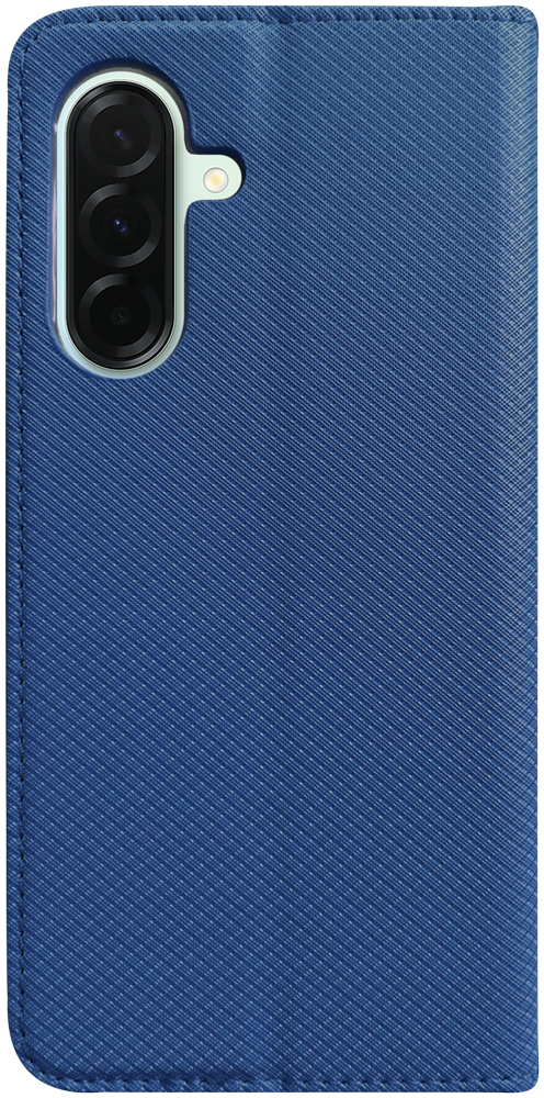 Samsung Galaxy A36 5G (SM-A366B/DS) oldalra nyíló flipes bőrtok rombusz mintás sötétkék