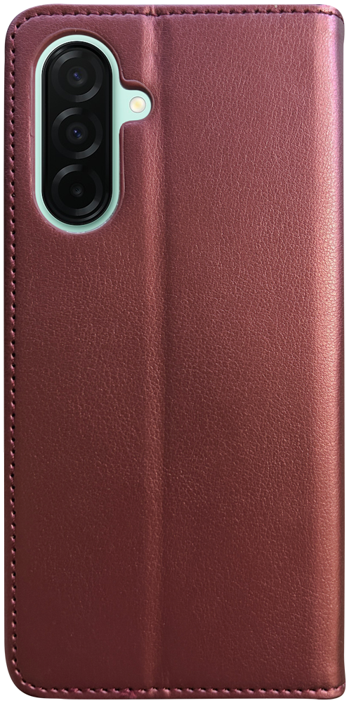 Samsung Galaxy A26 5G (SM-A266B/DS) oldalra nyíló flipes bőrtok asztali tartó funkciós bordó