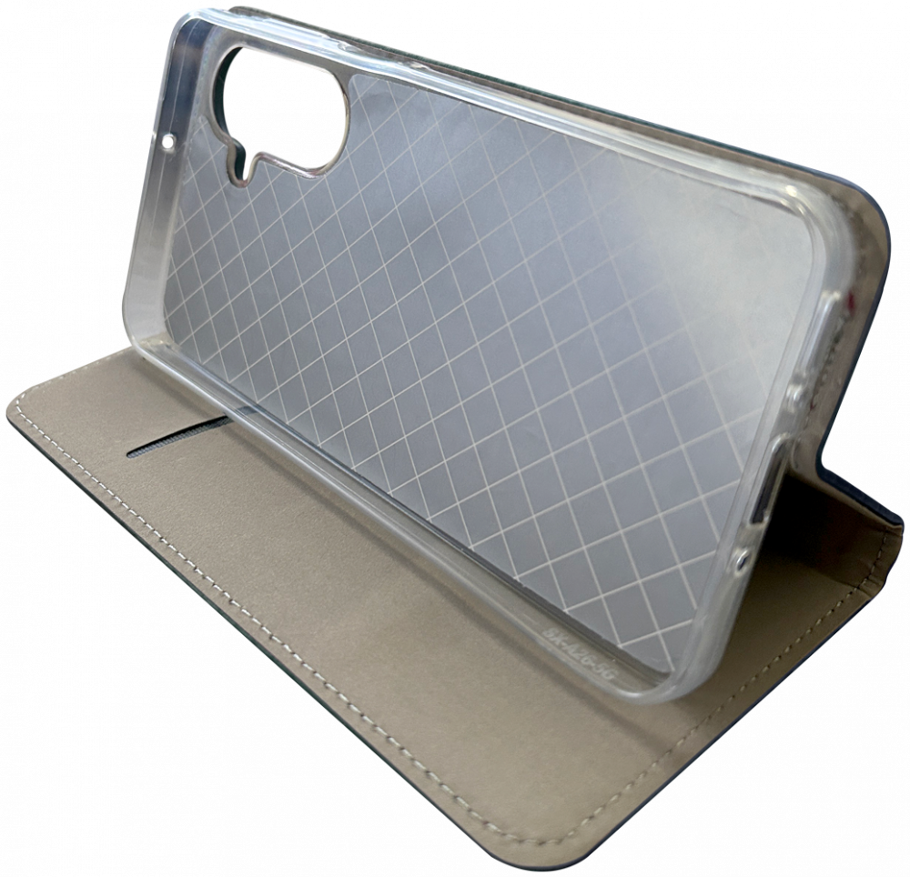 Samsung Galaxy A26 5G (SM-A266B/DS) oldalra nyíló flipes bőrtok asztali tartó funkciós sötétkék