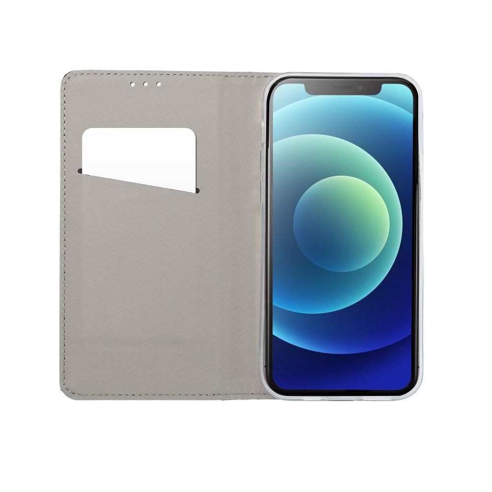 Samsung Galaxy S25 Ultra (SM-S938B) oldalra nyíló flipes bőrtok rombusz mintás sötétkék