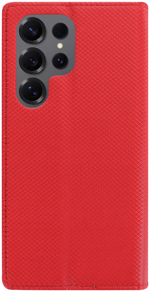 Samsung Galaxy S25 Ultra (SM-S938B) oldalra nyíló flipes bőrtok rombusz mintás piros