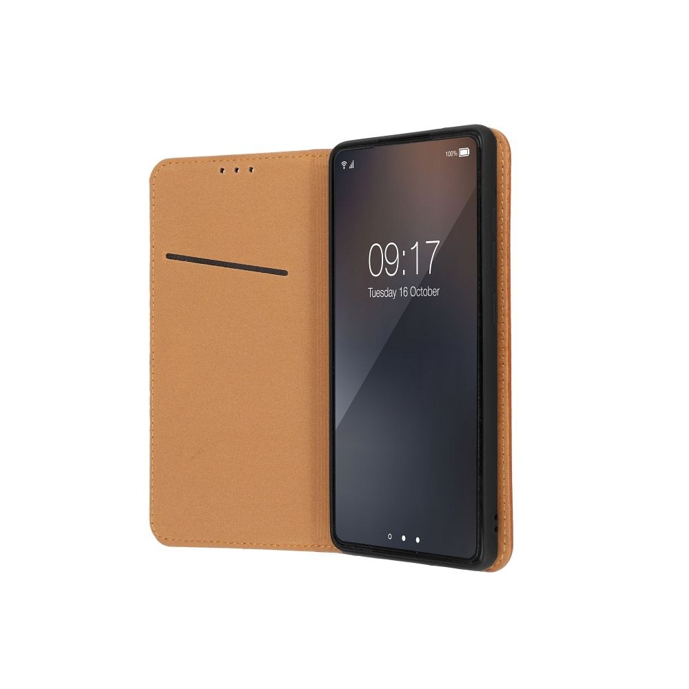Samsung Galaxy S25 Ultra (SM-S938B) oldalra nyíló flipes bőrtok valódi bőr barna