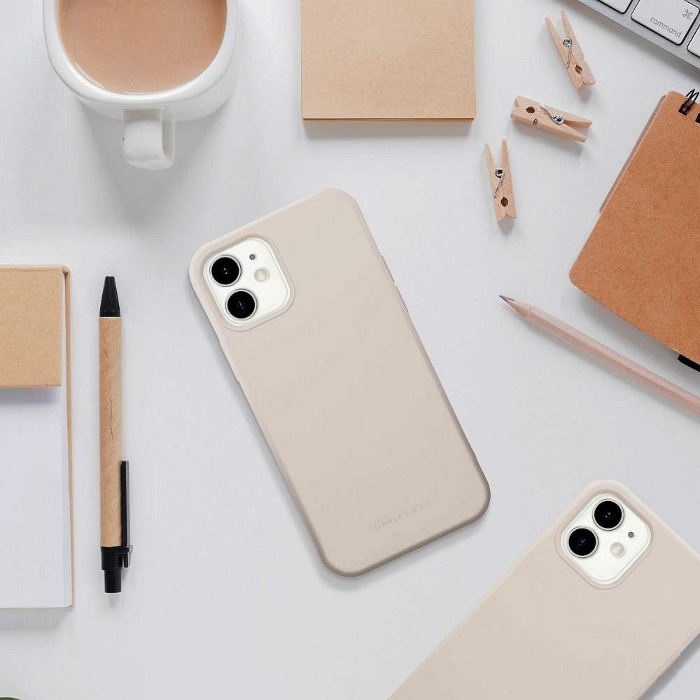 Samsung Galaxy A56 5G (SM-A566B/DS) szilikon tok gyári ROAR kameravédővel púder fehér