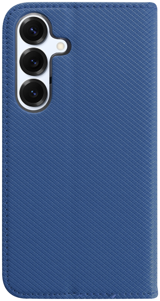 Samsung Galaxy S25 (SM-S931B) oldalra nyíló flipes bőrtok rombusz mintás sötétkék