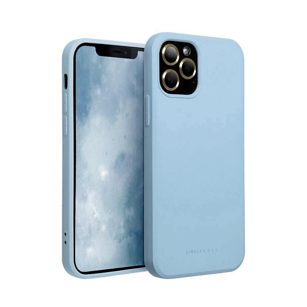 Samsung Galaxy S25 (SM-S931B)  szilikon tok gyári ROAR kameravédővel babakék