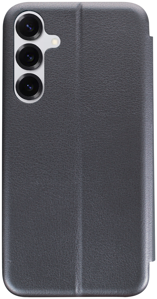 Samsung Galaxy S25 Plus (SM-S936B) oldalra nyíló mágneses flipes bőrtok prémium minőség ezüst