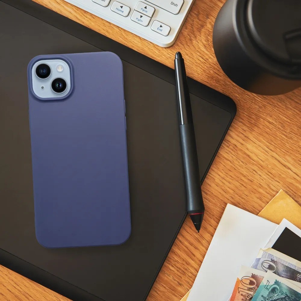 Xiaomi Redmi A5 5G szilikon tok kameravédővel matt sötétkék