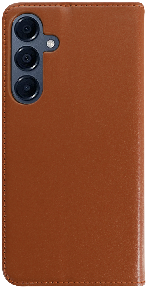 Samsung Galaxy S25 Plus (SM-S936B) oldalra nyíló flipes bőrtok valódi bőr barna