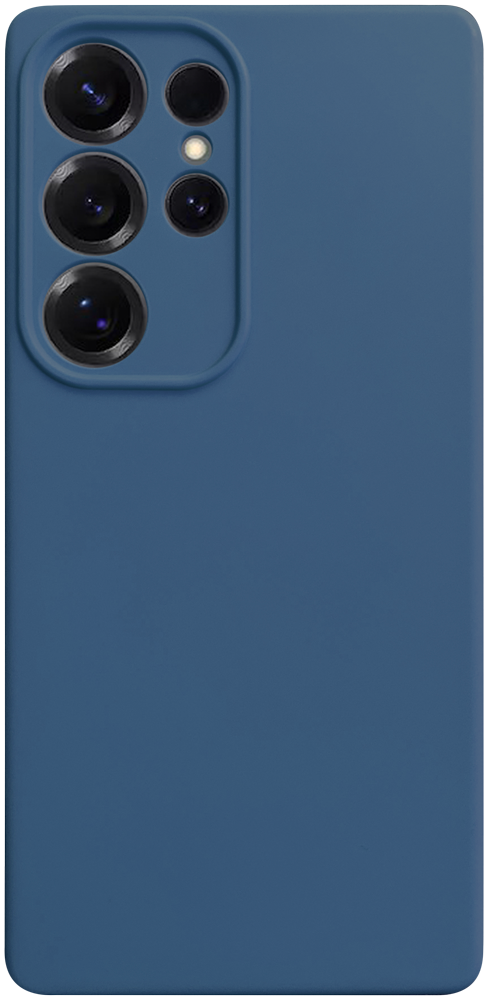 Samsung Galaxy S25 Ultra (SM-S938B) szilikon tok kameravédővel matt sötétkék