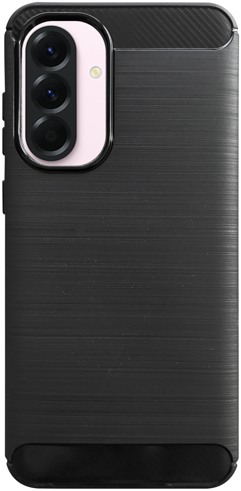 Samsung Galaxy A56 5G (SM-A566B/DS) ütésálló szilikon tok szálcsiszolt-karbon minta légpárnás sarok fekete