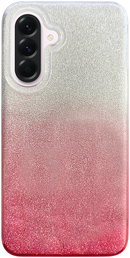 Samsung Galaxy A56 5G (SM-A566B/DS) szilikon tok csillogó hátlap rózsaszín/ezüst