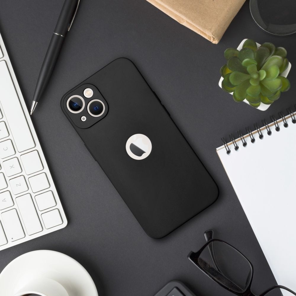 Apple iPhone 17 Pro szilikon tok kameravédővel matt fekete