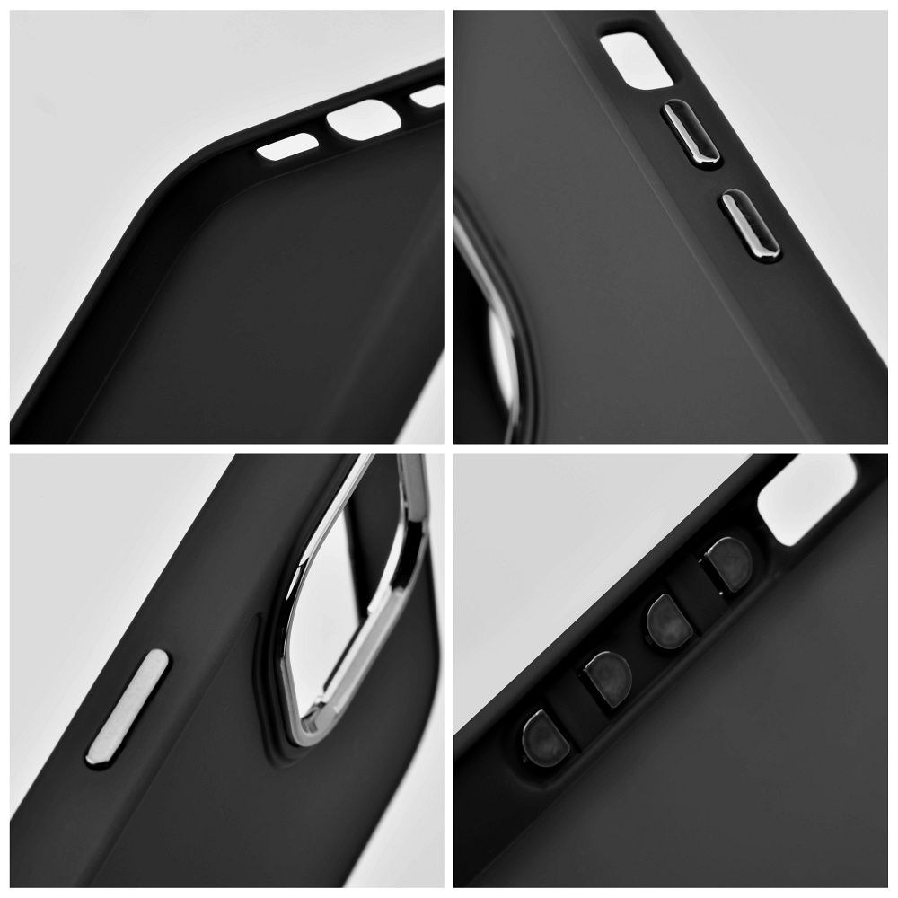 Apple iPhone 17 Pro Max FRAME szilikon tok fekete