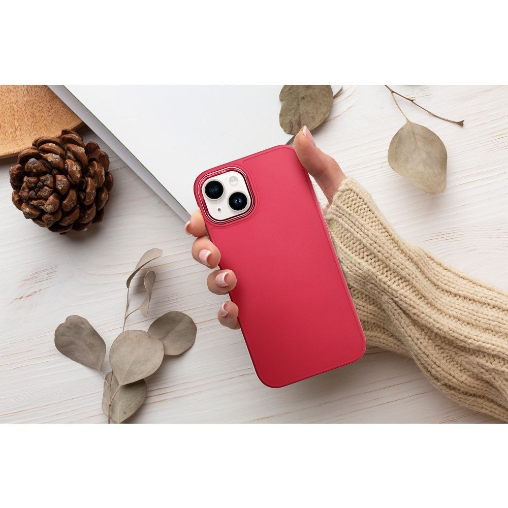 Apple iPhone 17 Pro Max FRAME szilikon tok magenta