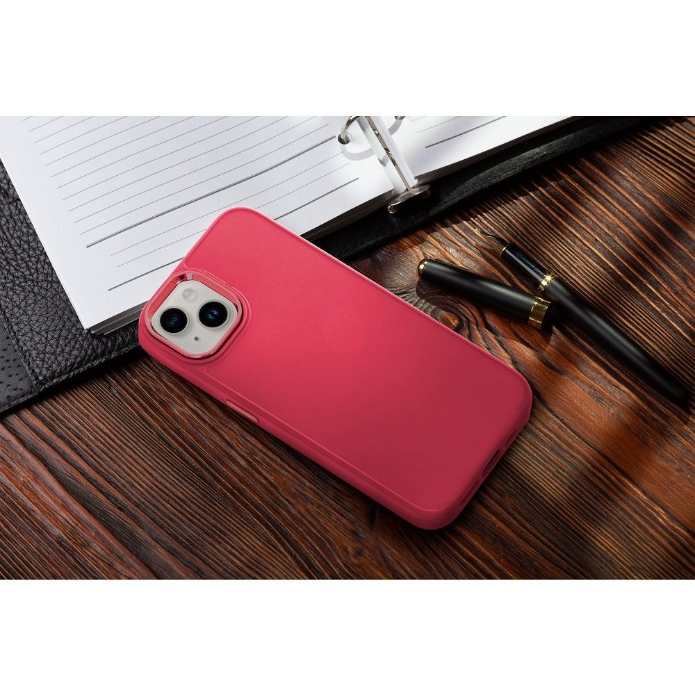 Apple iPhone 17 Pro Max FRAME szilikon tok magenta